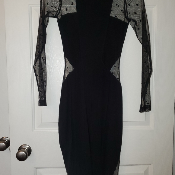 ASOS black midi dress size 6 - Picture 3 of 3